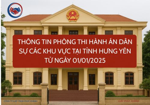 THI HÀNH ÁN KHU VỰC TẠI TỈNH HƯNG YÊN