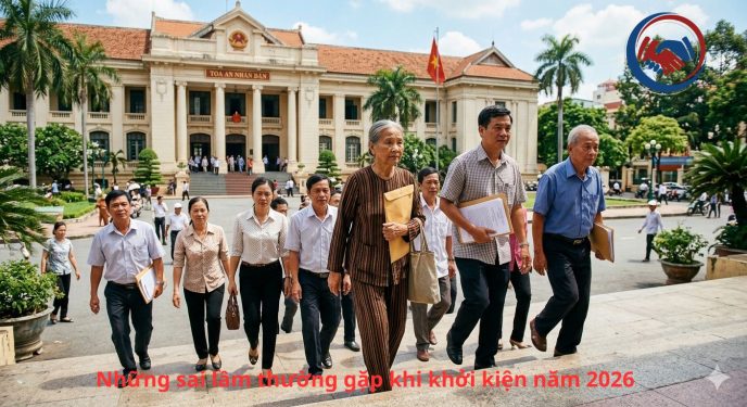 Những sai lầm thường gặp khi khởi kiện năm 2026