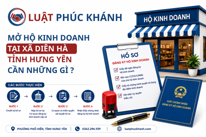 Hộ kinh doanh xã Diên Hà, tỉnh Hưng Yên