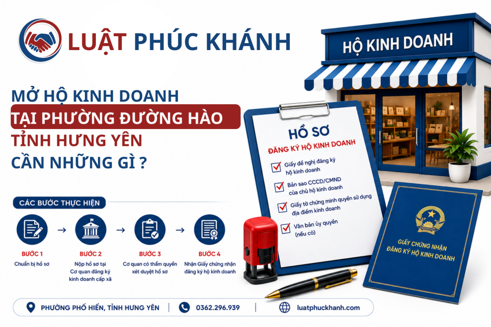 Mở hộ kinh doanh tại phường Đường Hào, tỉnh Hưng Yên cần những gì? 2026