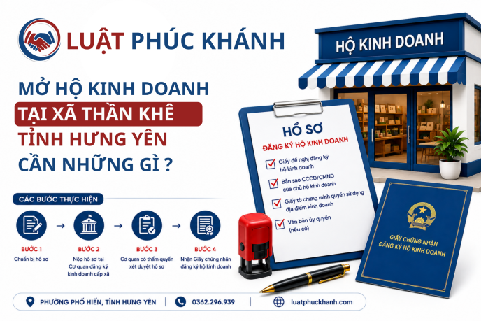 Mở hộ kinh doanh tại xã Thần Khê, tỉnh Hưng Yên cần những gì? 2026