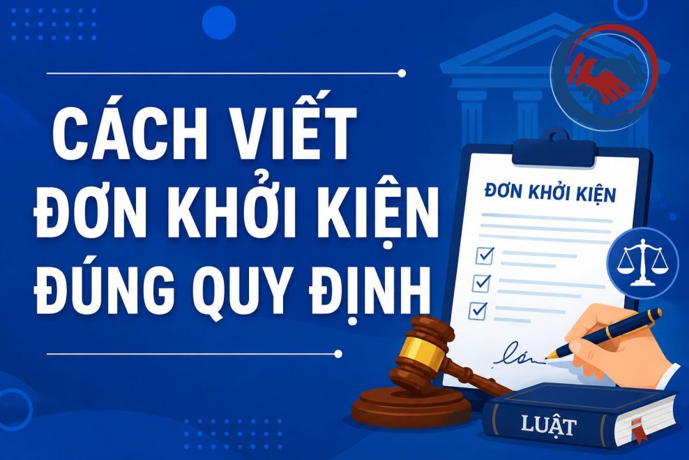 Cách viết đơn khởi kiện đúng quy định 2026