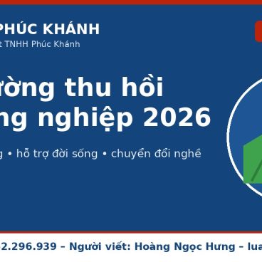 Bồi thường thu hồi đất nông nghiệp 2026 – Luật Phúc Khánh