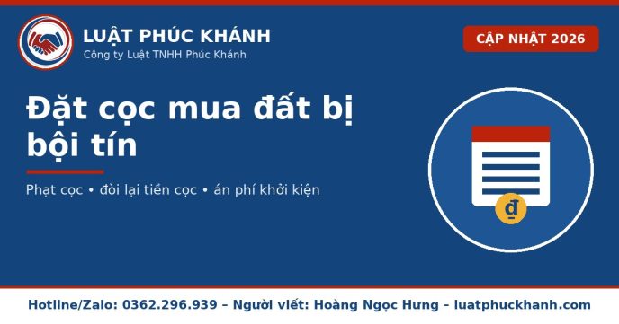 Đặt cọc mua đất 2026 – Luật Phúc Khánh