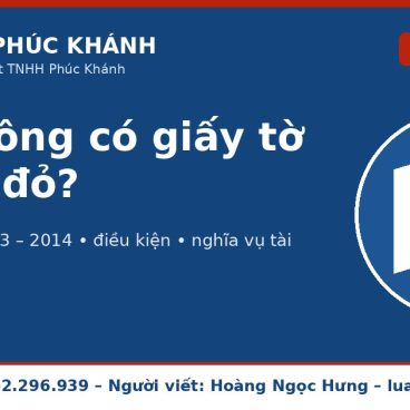 Đất không có giấy tờ cấp sổ đỏ 2026 – Luật Phúc Khánh