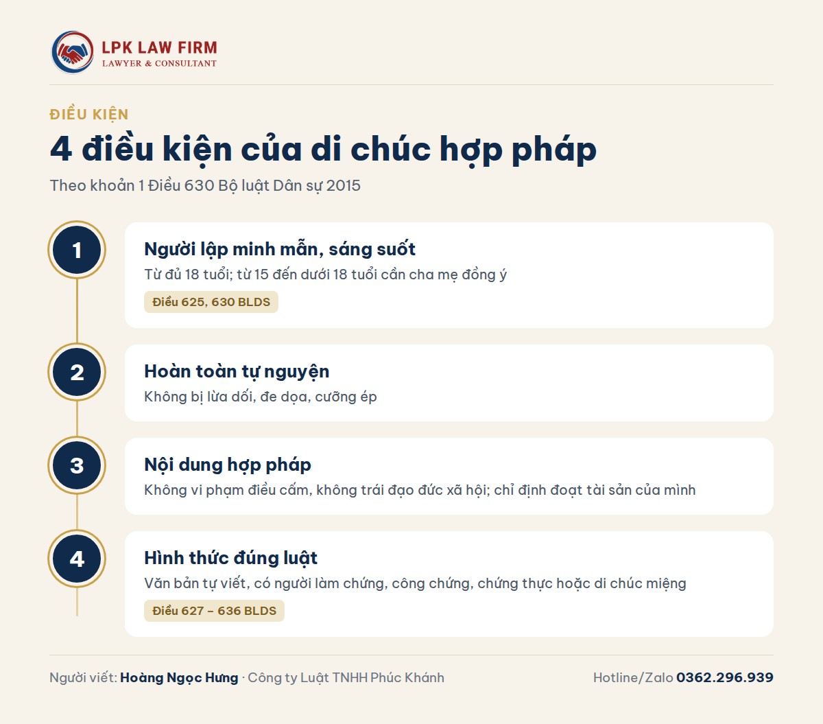 Di chúc hợp pháp: 4 điều kiện và 5 hình thức lập di chúc mới nhất 2026 4 điều kiện để di chúc hợp pháp theo Bộ luật Dân sự 2015