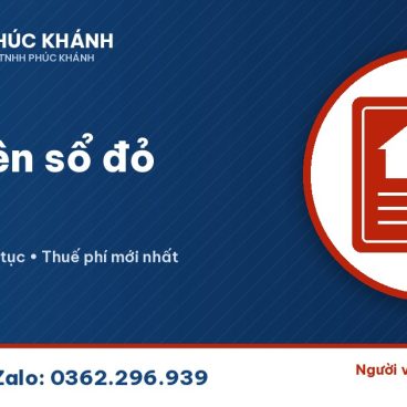 Sang tên sổ đỏ 2026 - Luật Phúc Khánh