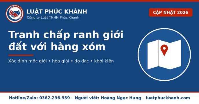 Tranh chấp ranh giới đất 2026 – Luật Phúc Khánh