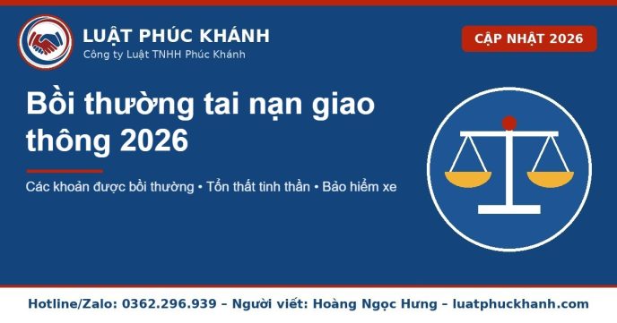 bồi thường tai nạn giao thông 2026 – Luật Phúc Khánh