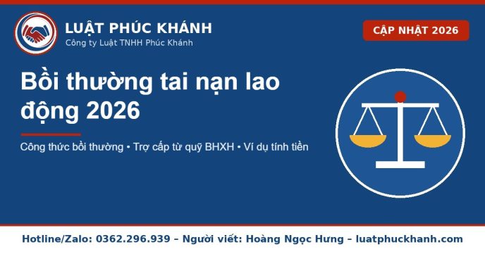 bồi thường tai nạn lao động 2026 – Luật Phúc Khánh