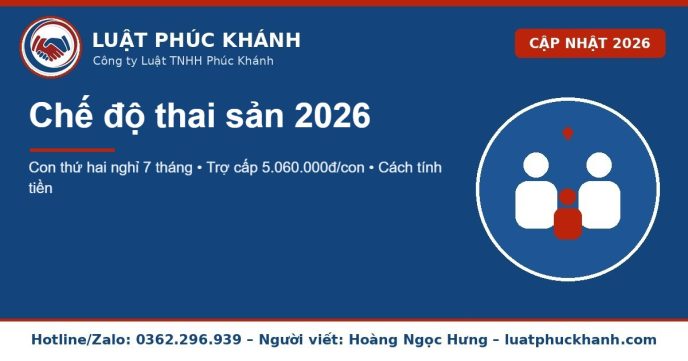 chế độ thai sản 2026 – Luật Phúc Khánh