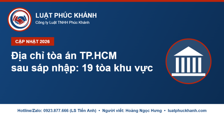 Địa chỉ tòa án TP.HCM sau sáp nhập 2026