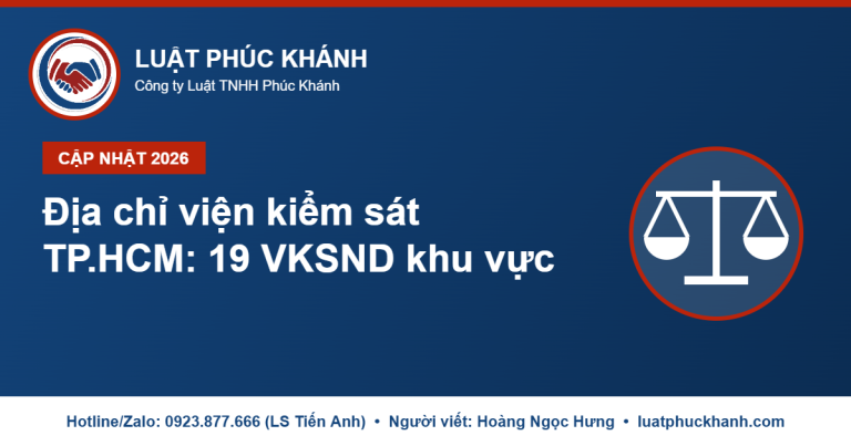 Địa chỉ viện kiểm sát TP.HCM sau sáp nhập 2026