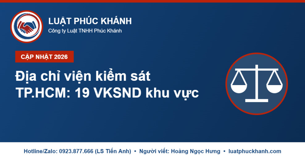 Địa chỉ viện kiểm sát TP.HCM sau sáp nhập 2026