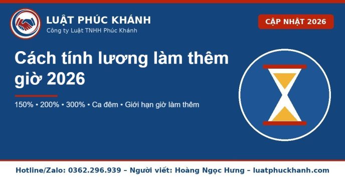 lương làm thêm giờ 2026 – Luật Phúc Khánh