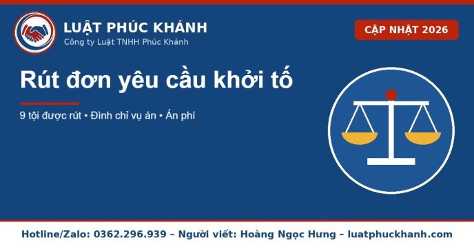 rút đơn yêu cầu khởi tố 2026 – Luật Phúc Khánh