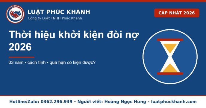 thời hiệu khởi kiện đòi nợ 2026 – Luật Phúc Khánh