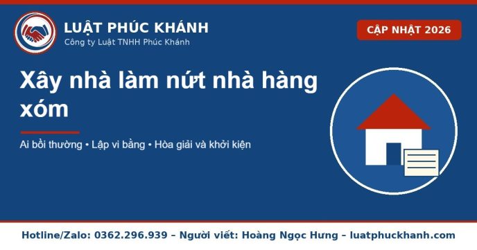 xây nhà làm nứt nhà hàng xóm 2026 – Luật Phúc Khánh